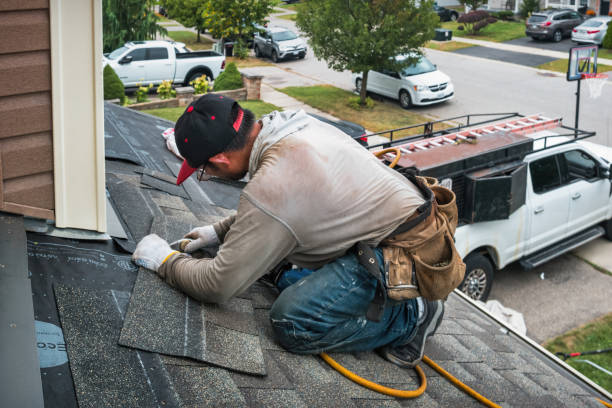 Professional Roofing technician working in Bob White, WV